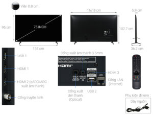 Smart Tivi NanoCell LG 4K 75 inch 75NANO75